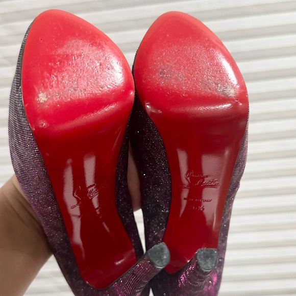 🌺 CHRISTIAN LOUBOUTIN 🌺 Daffodile Leopard Platform Heel Size: 36.5 - Picture 11 of 11